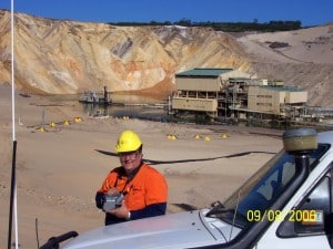 Mal West of Brisbane Australia at a mining facility.